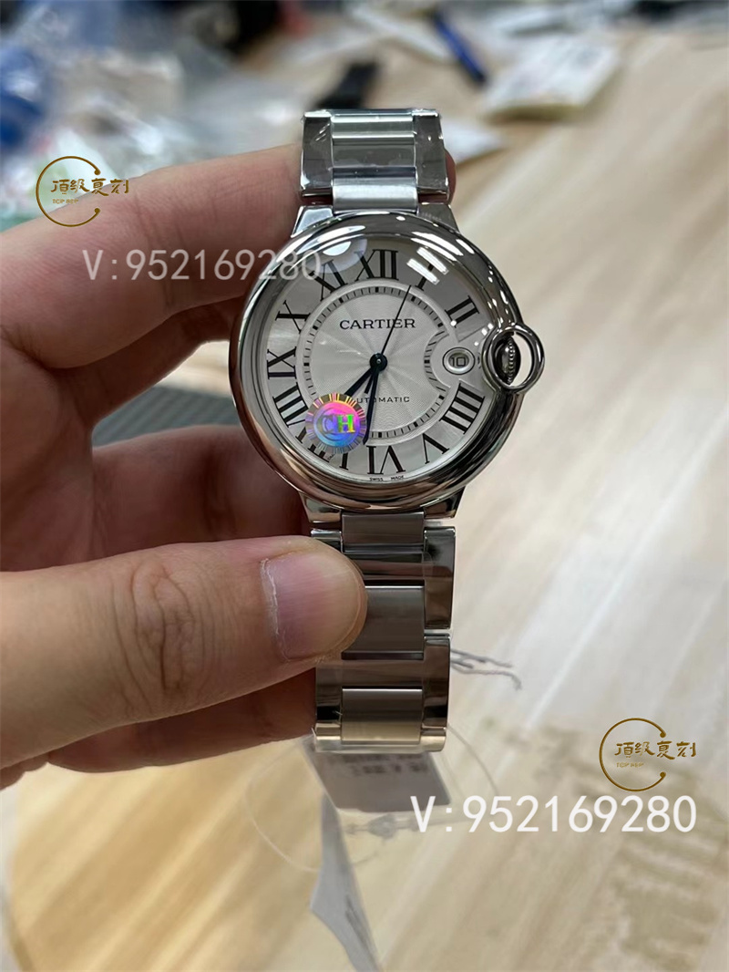 CH廠卡地亞40mm藍氣球快拆表帶做工值得入手嗎-復刻表