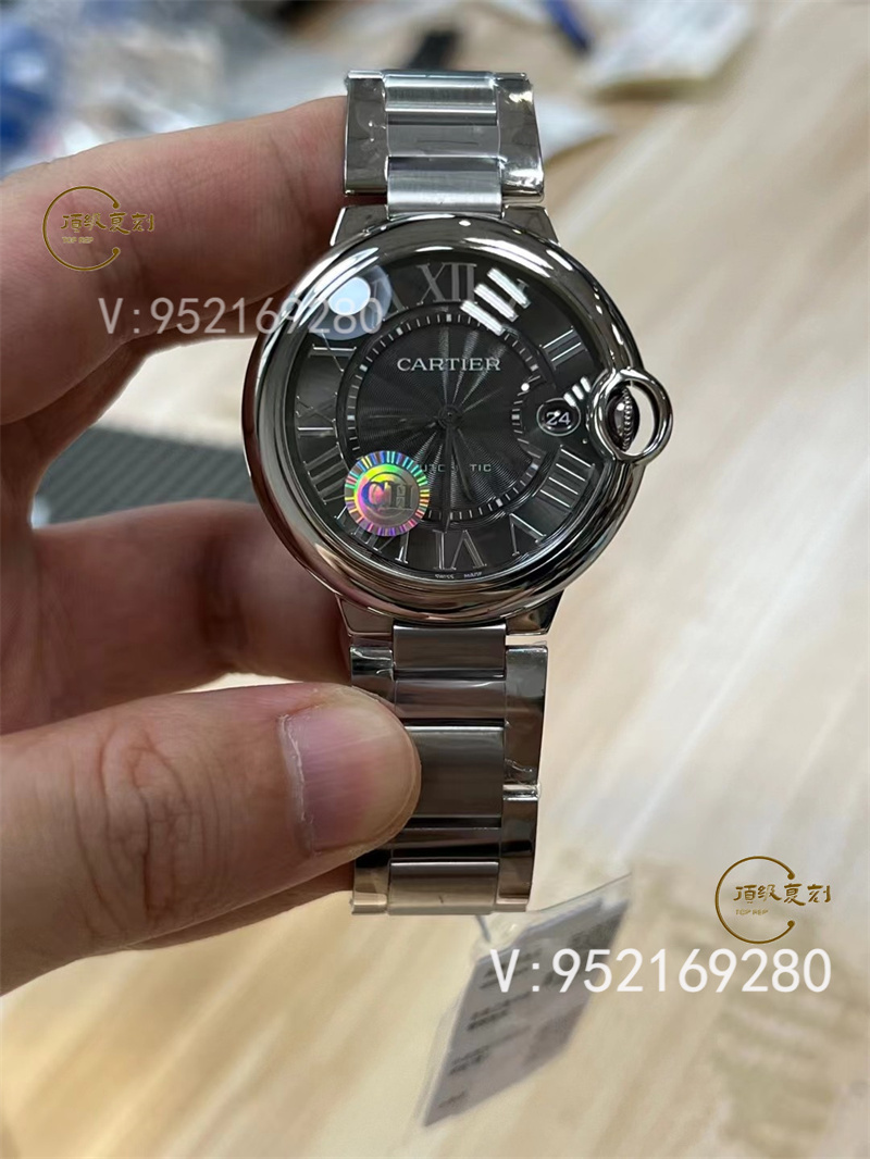 CH廠卡地亞40mm藍氣球快拆表帶做工值得入手嗎-復刻表