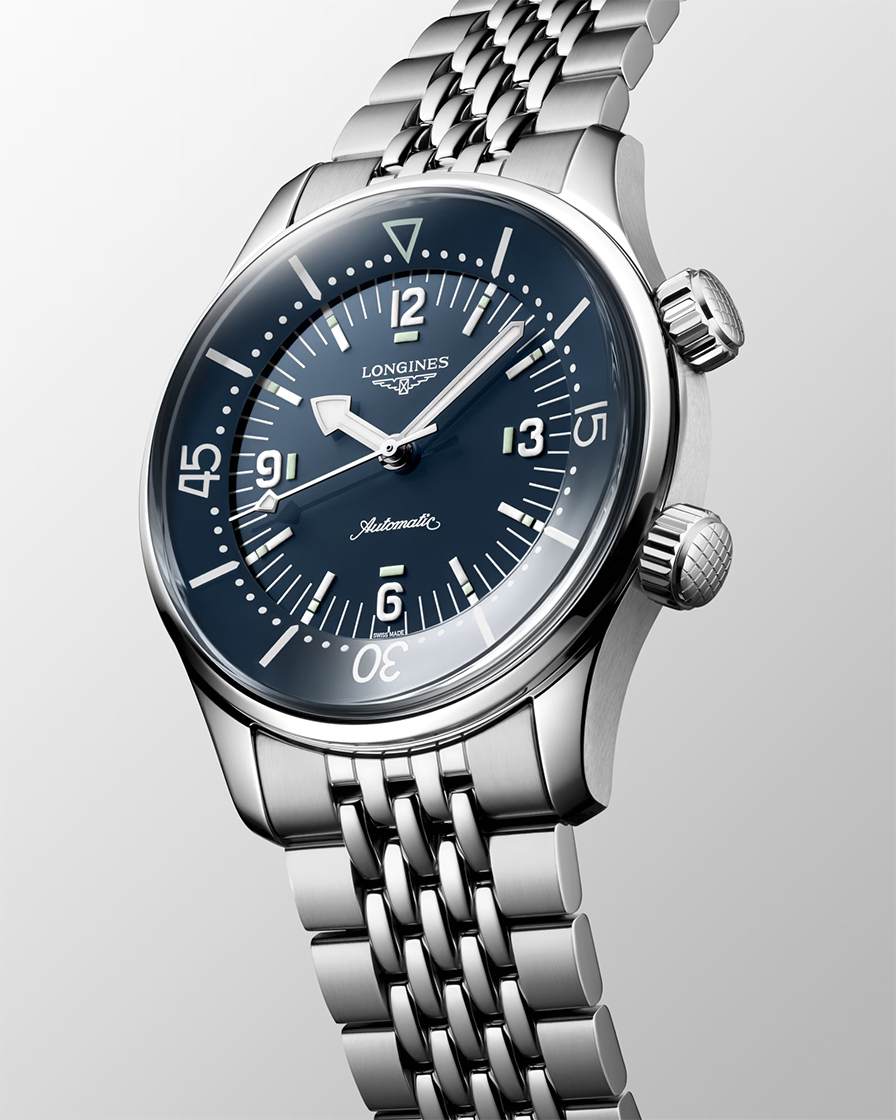 浪琴表Legend Diver Watch 39mm,無日期的復古詮釋-復刻表