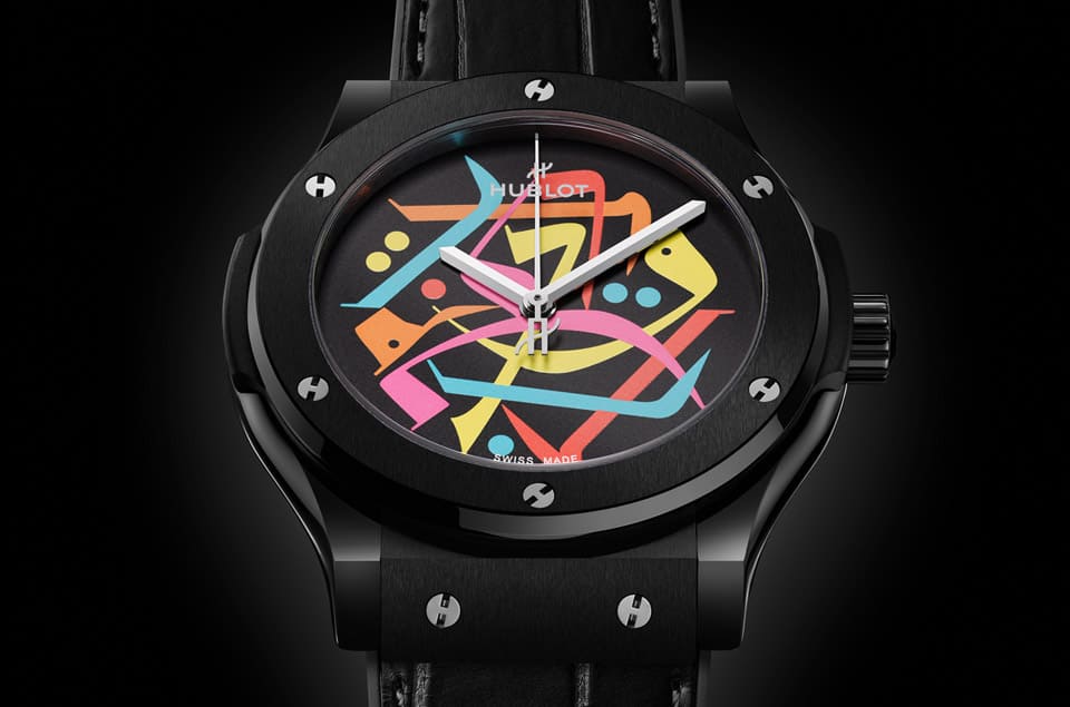 HUBLOT經典融合黑陶瓷迪拜特別款 “鬼畫符” 有一個特殊含義-復刻表