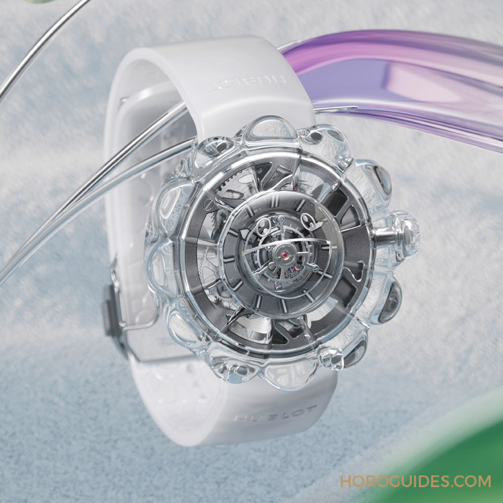 12辦花型透明藍寶石表殼！村上隆微笑小花仙氣爆棚了｜Hublot MP-15村上隆藍寶石陀飛輪腕表-復刻表