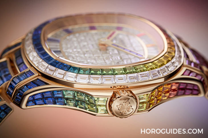 Ladies First！百達翡麗最新Aquanaut Luce「彩虹」三問表與Nautilus織紋復合表帶-復刻表