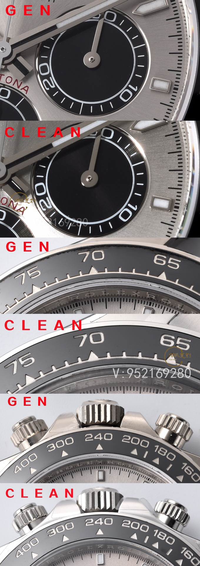 Clean廠C廠復(fù)刻新款勞力士4131機芯水泥灰迪M126519手表對比正品怎么樣-復(fù)刻表