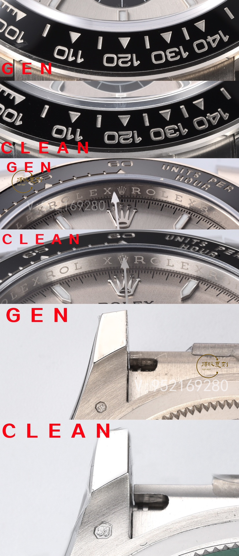 Clean廠C廠復(fù)刻新款勞力士4131機芯水泥灰迪M126519手表對比正品怎么樣-復(fù)刻表