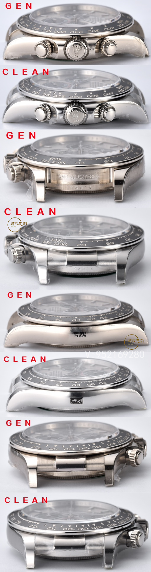 Clean廠C廠復(fù)刻新款勞力士4131機芯水泥灰迪M126519手表對比正品怎么樣-復(fù)刻表