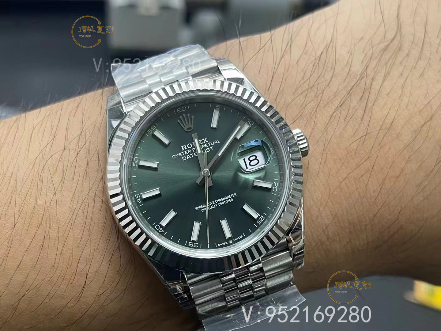 VS廠勞力士日志系列3235薄荷綠腕表:色彩與工藝的雙重革新-復(fù)刻表