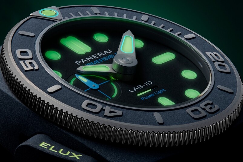 夜光功能新高度！ Panerai全新Submersible Elux LAB-ID腕表 以純機(jī)械一鍵開(kāi)關(guān)發(fā)光系統(tǒng)-復(fù)刻表