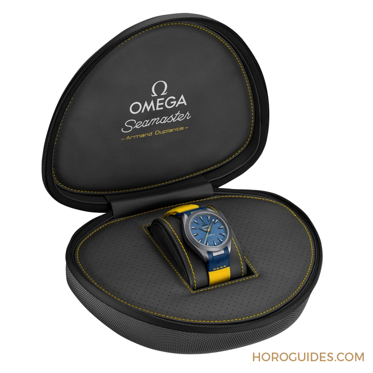 超輕鈦金！ OMEGA為奧運(yùn)金牌得主Armand Duplantis推出新款Seamaster Aqua Terra Ultra Light-復(fù)刻表