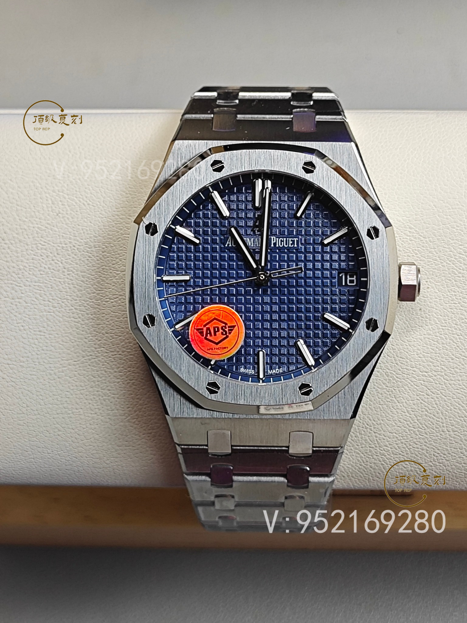 深入解析APS愛彼復刻表15500藍面版:4302一體機芯與原裝同步功能-復刻表